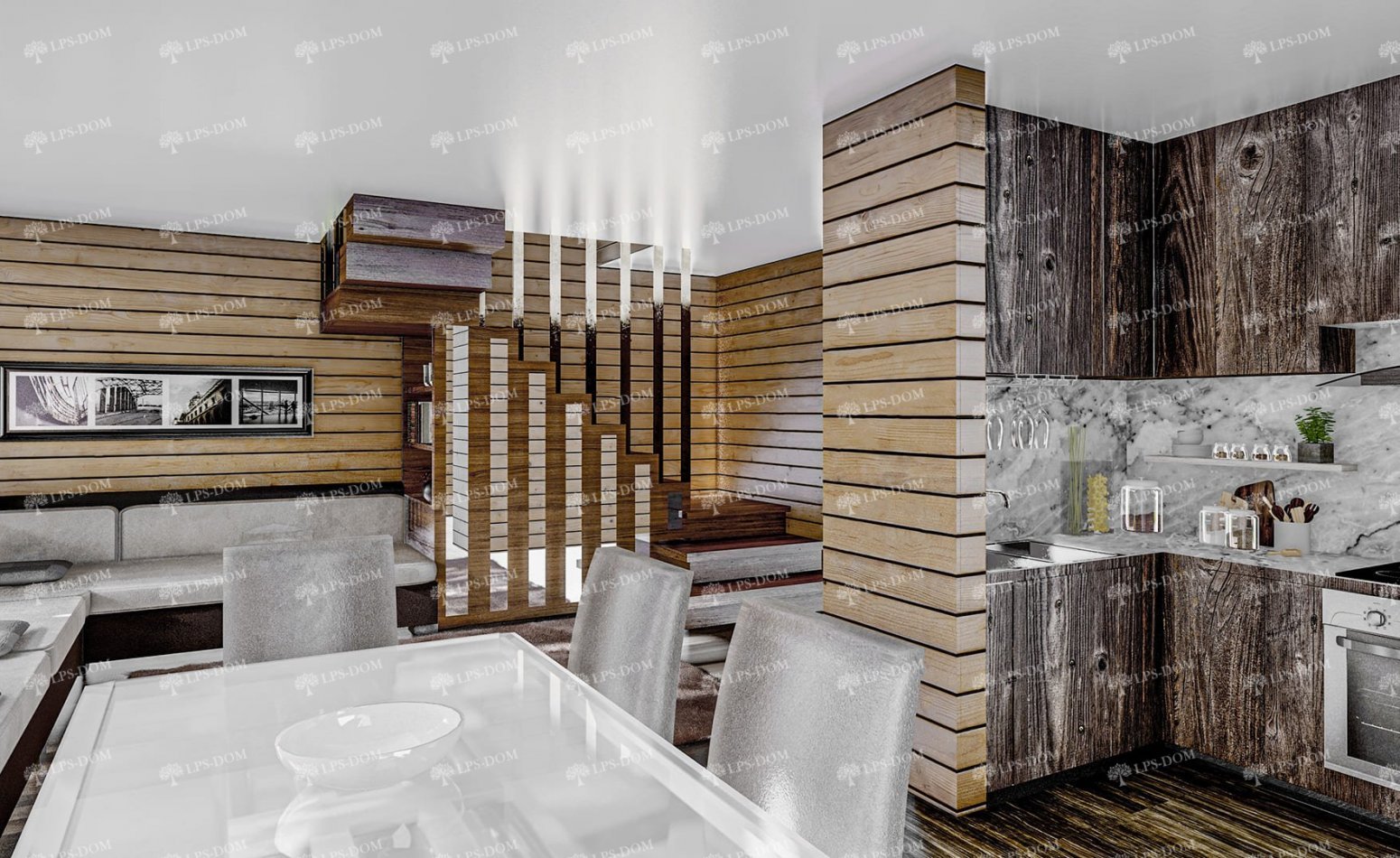 КАРКАСНЫЙ ДОМ АСКОНА фото интерьера 5