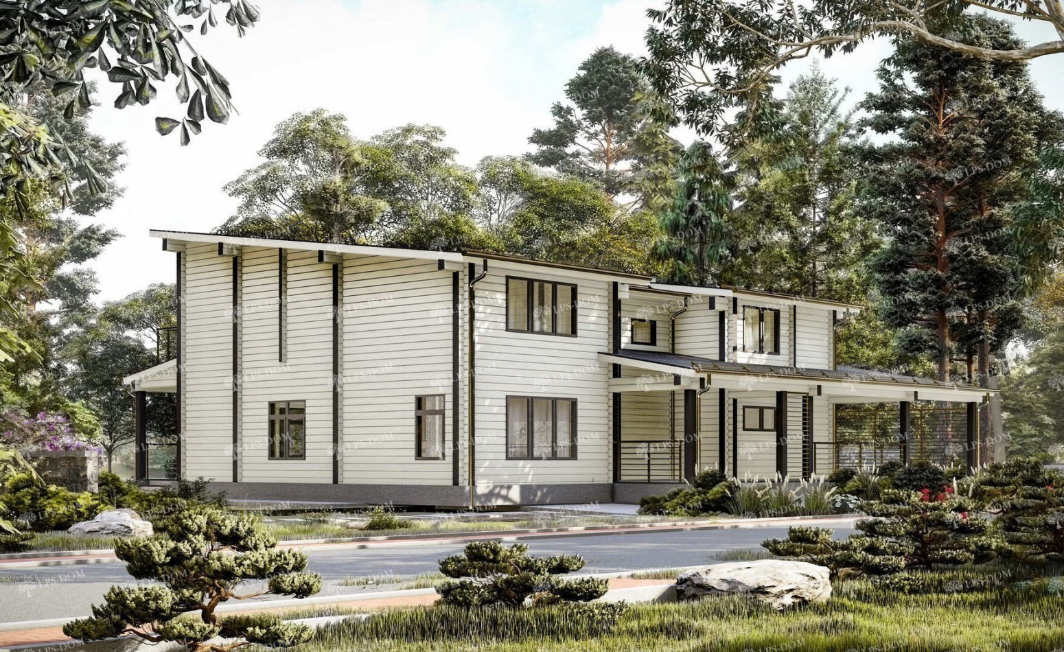 ПРОЕКТ ДОМА ИЗ КЛЕЕНОГО БРУСА ВИБОРГ фото 3