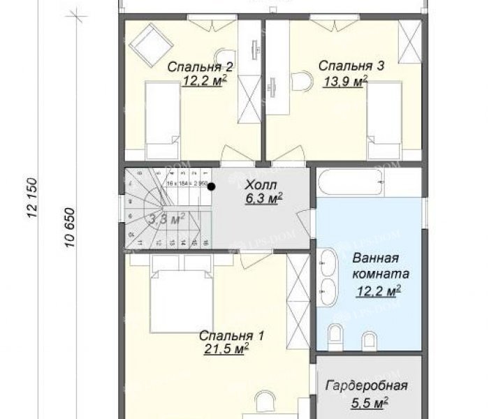 КАРКАСНЫЙ ДОМ ТРАСТ планировка 2