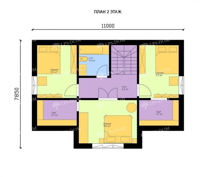 КАРКАСНЫЙ ДОМ ШАРЛЕРУА планировка 2
