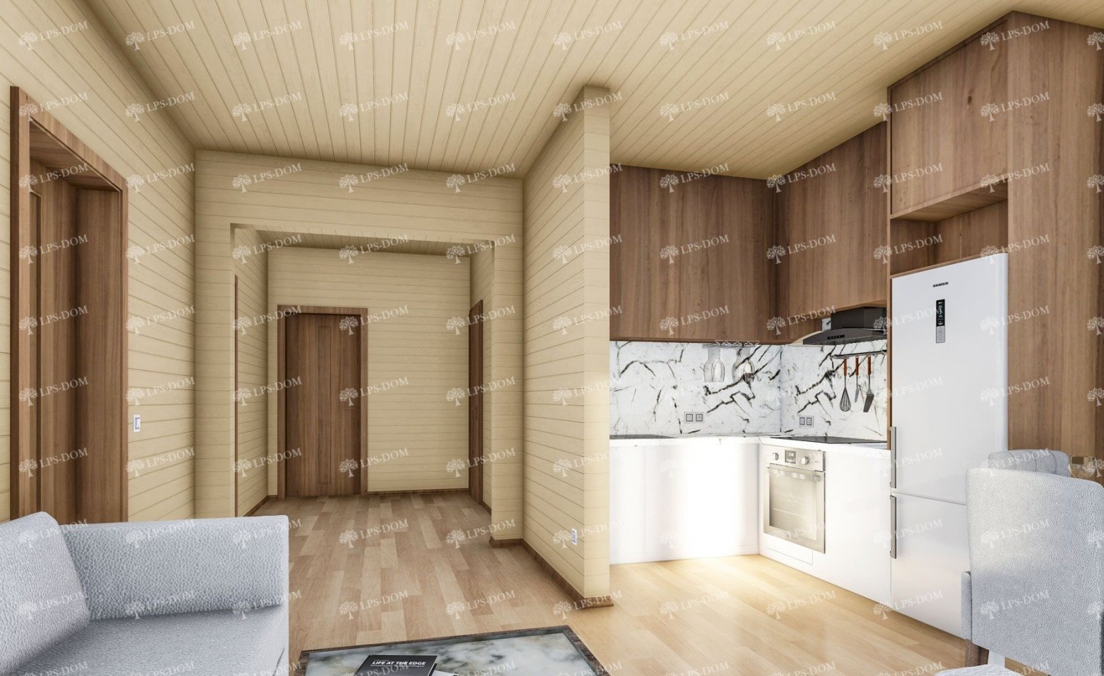 КАРКАСНЫЙ ДОМ ОСАКО фото интерьера 4