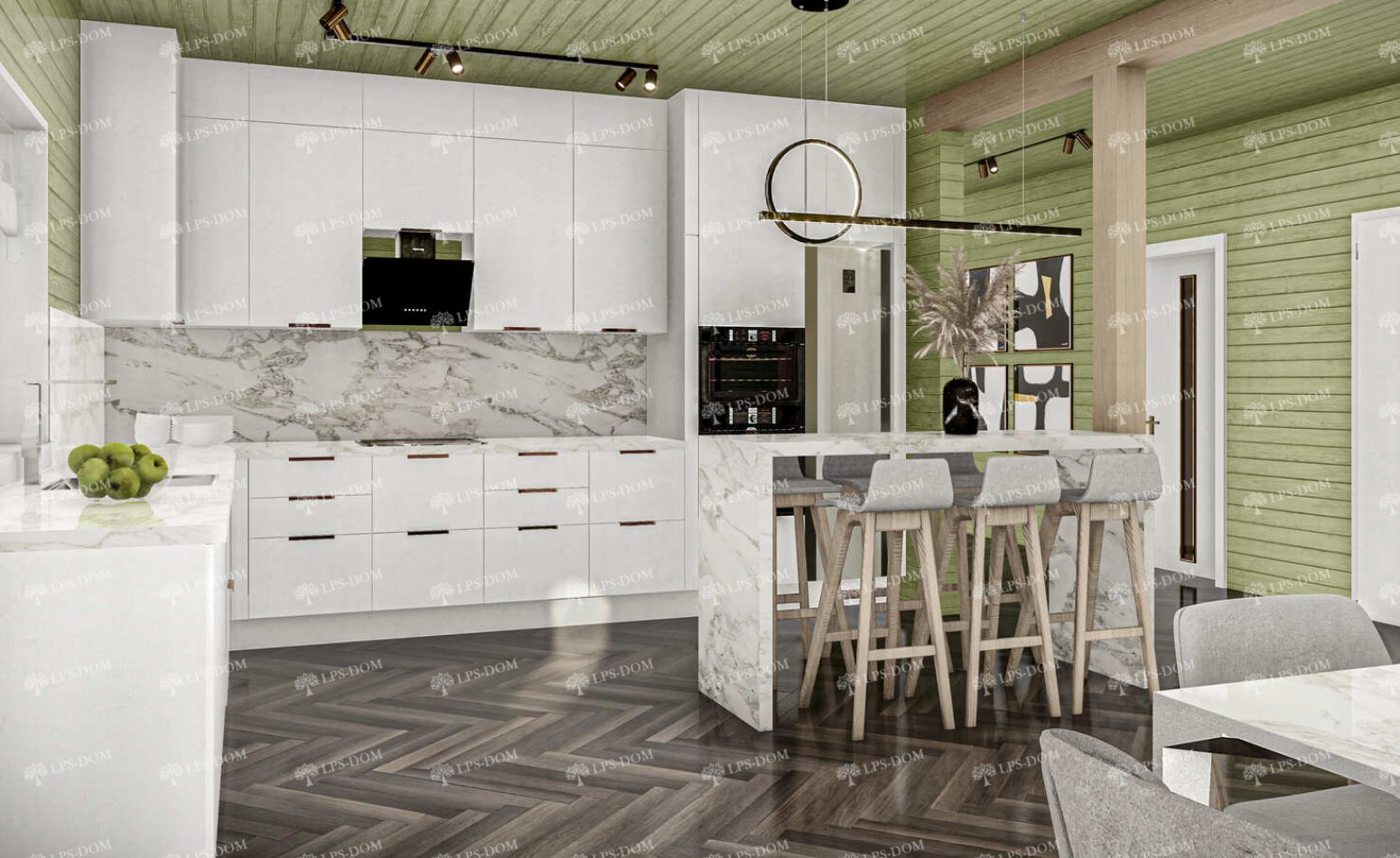 КАРКАСНЫЙ ДОМ АНДРИЯ фото интерьера 13