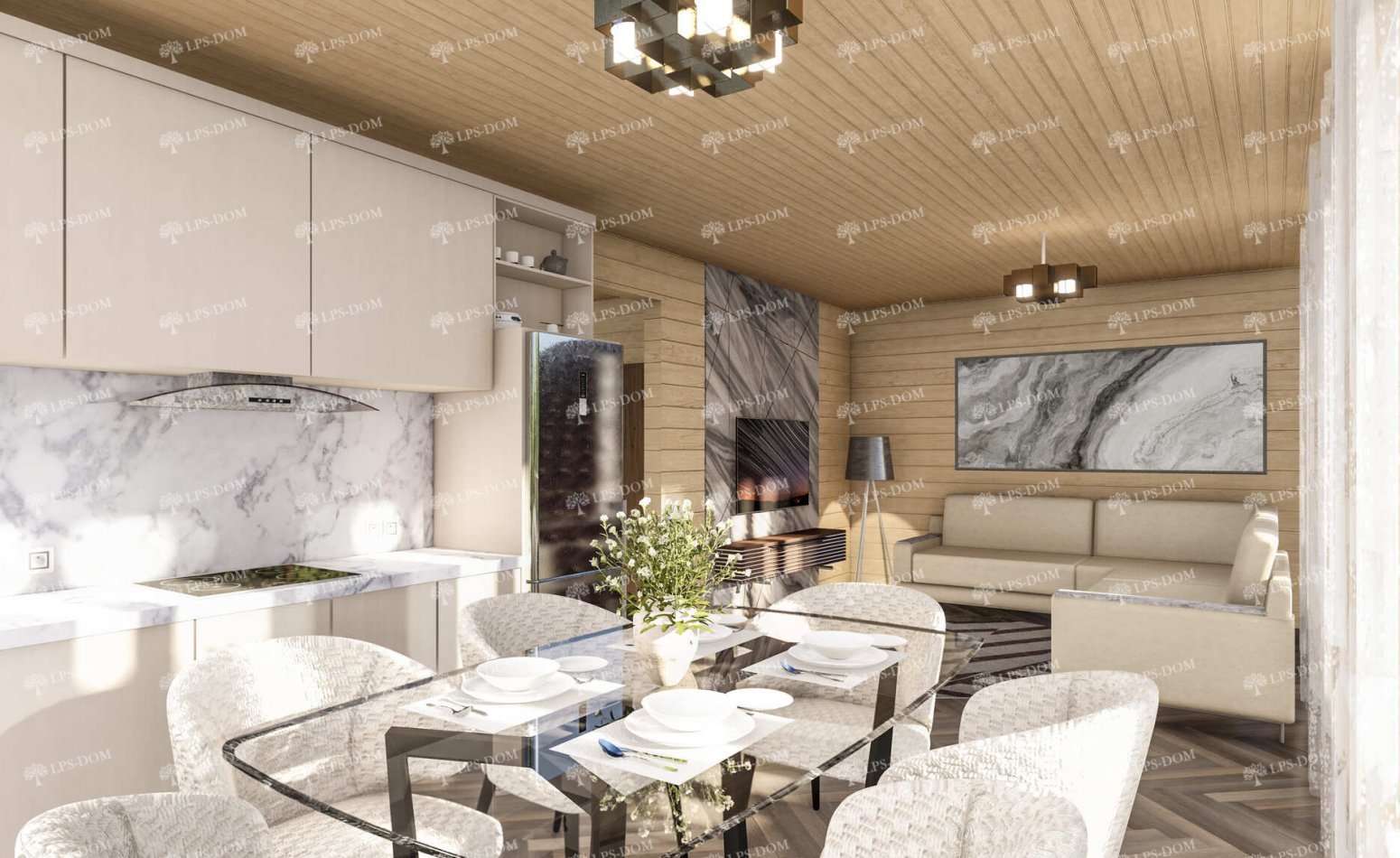 КАРКАСНЫЙ ДОМ ЧОПИН фото интерьера 4