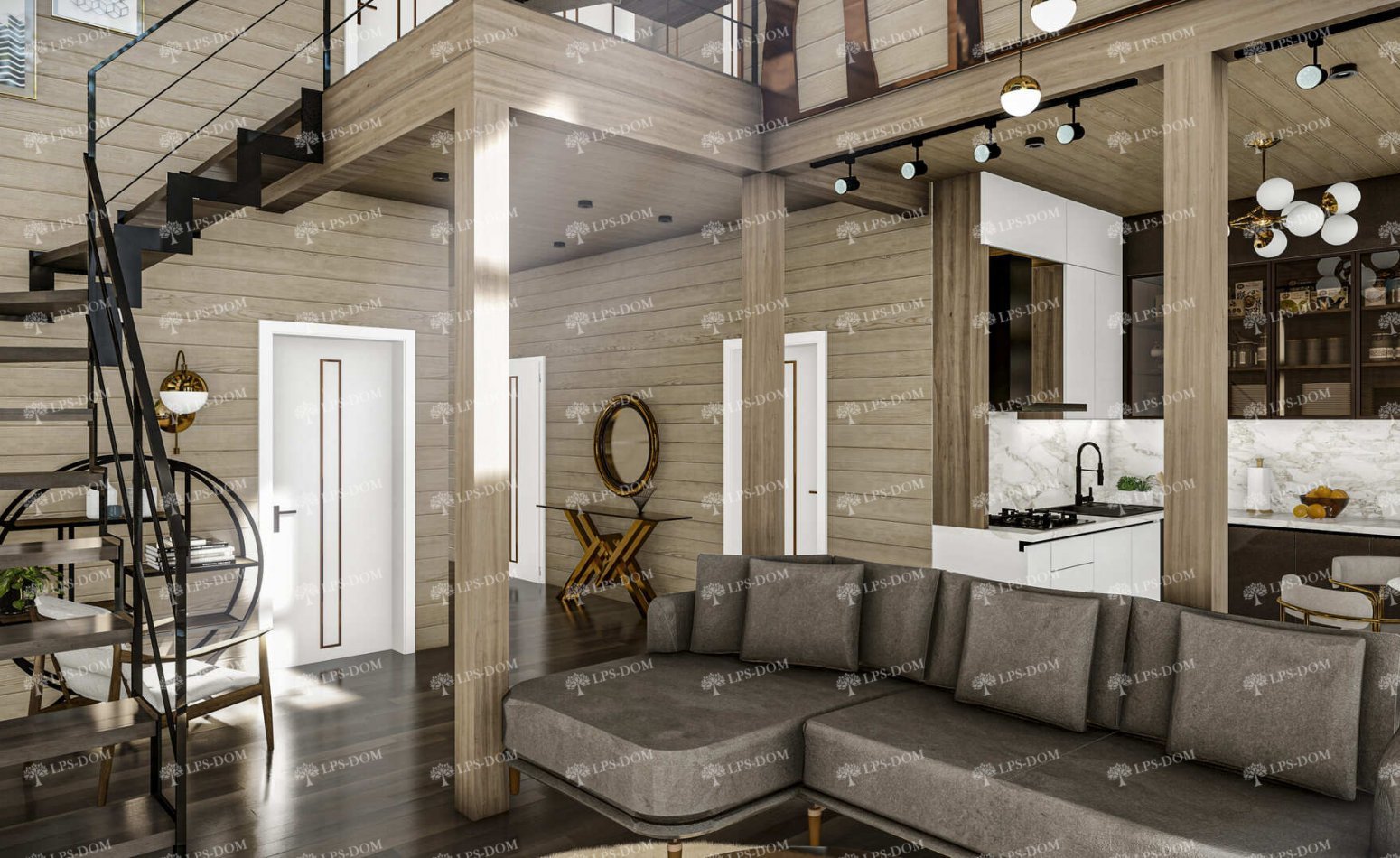 КАРКАСНЫЙ ДОМ ГЛАЗГО фото интерьера 8