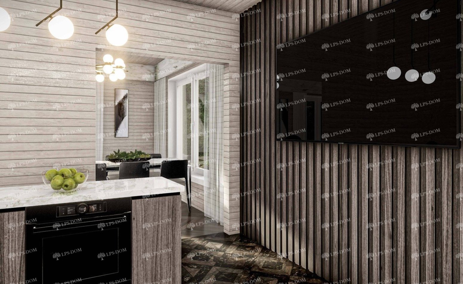 КАРКАСНЫЙ ДОМ БЕЙКЕР фото интерьера 5