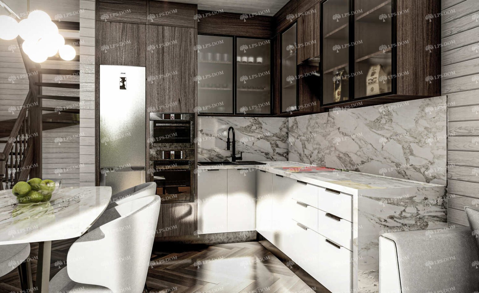 КАРКАСНЫЙ ДОМ ИМПЕРИЯ фото интерьера 5