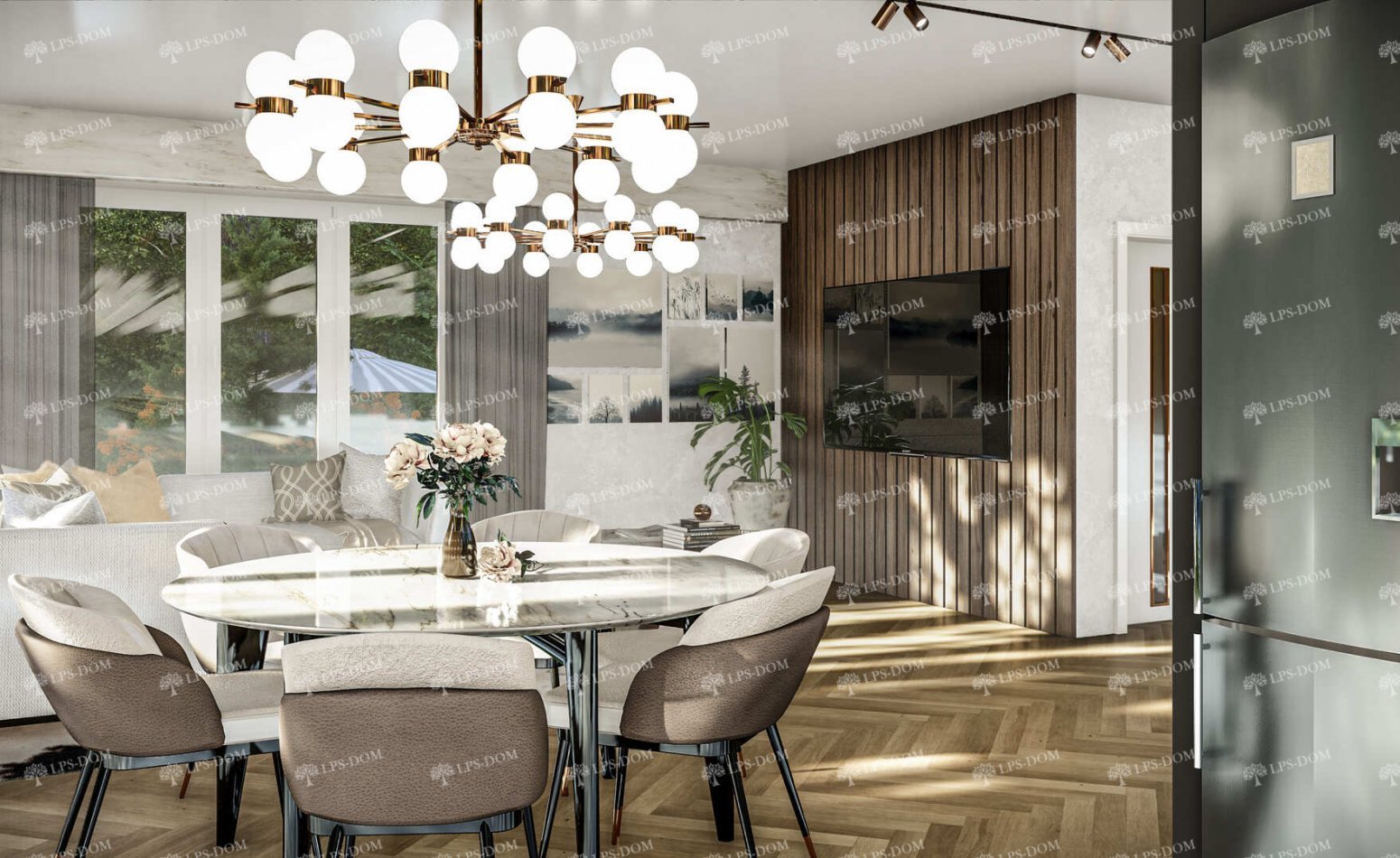 КАРКАСНЫЙ ДОМ БРЕШИА фото интерьера 3