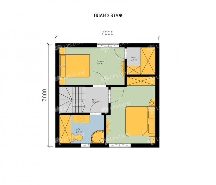 КАРКАСНЫЙ ДОМ ДАРБИ планировка 2