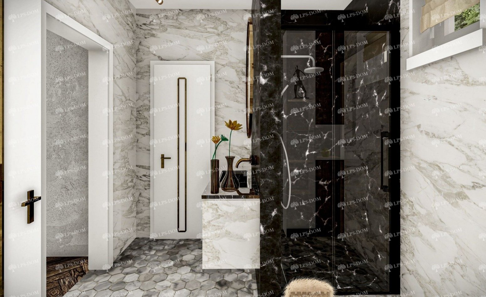 Баня Кретей фото интерьера 7