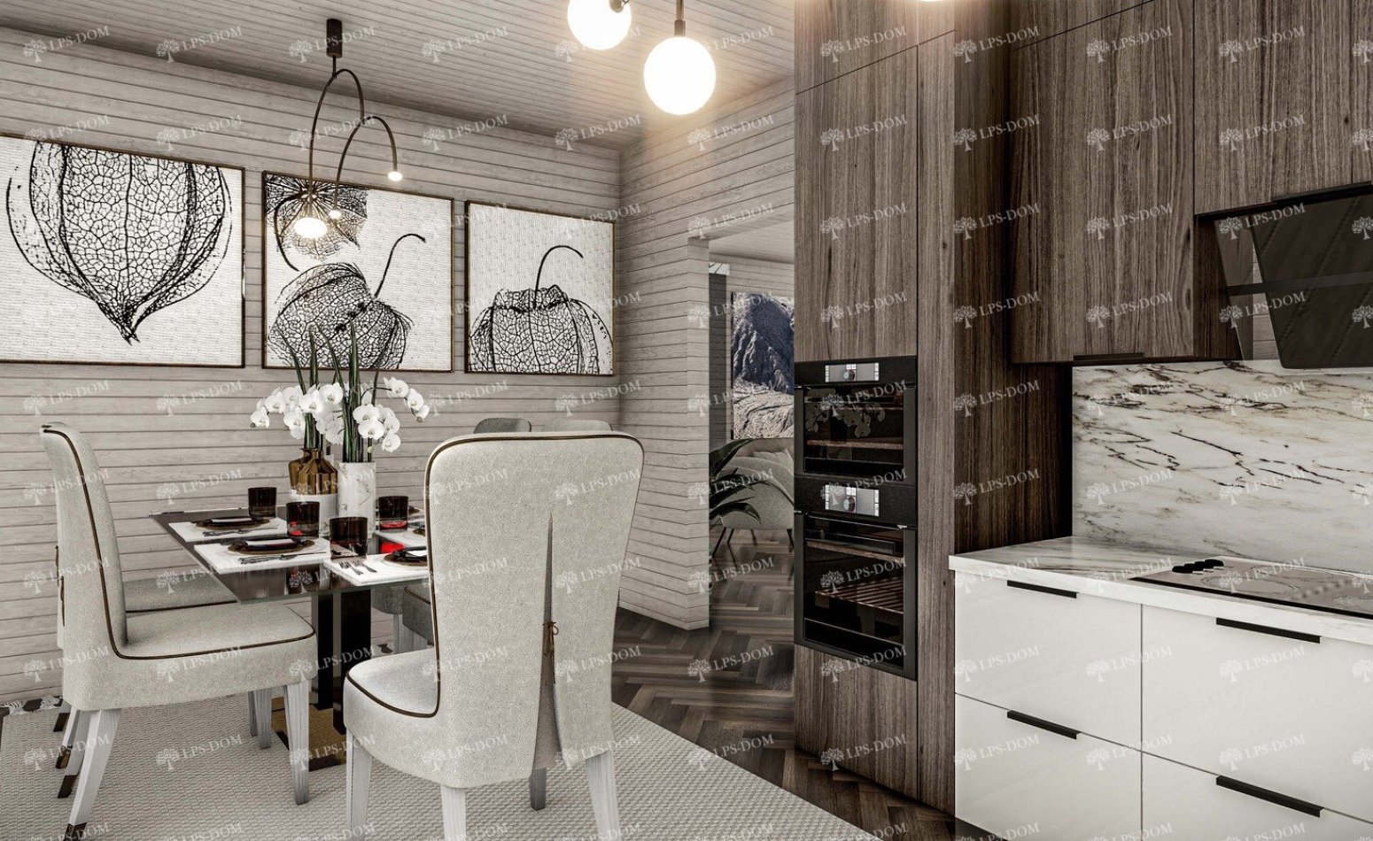 КАРКАСНЫЙ ДОМ НАНСИ фото интерьера 8