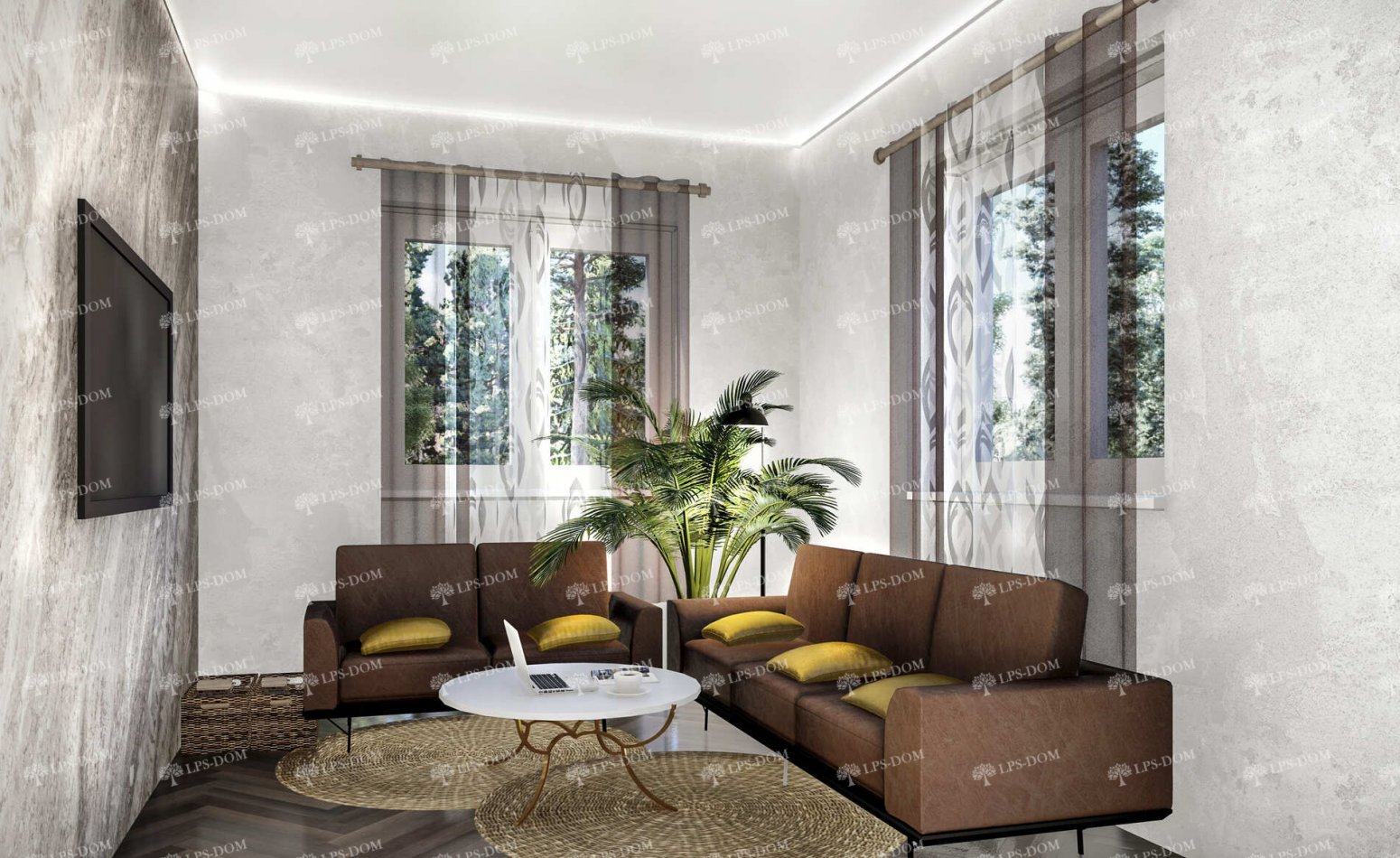 КАРКАСНЫЙ ДОМ КРИСТАЛЛ фото интерьера 3