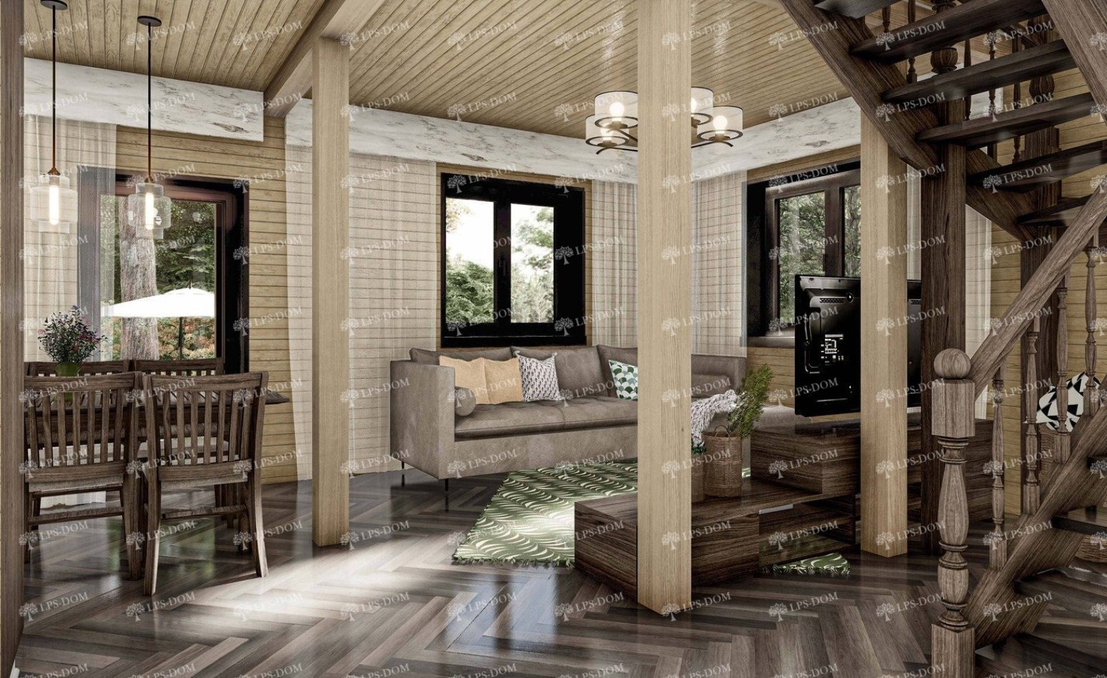 КАРКАСНЫЙ ДОМ ВЕРНИК фото интерьера 8