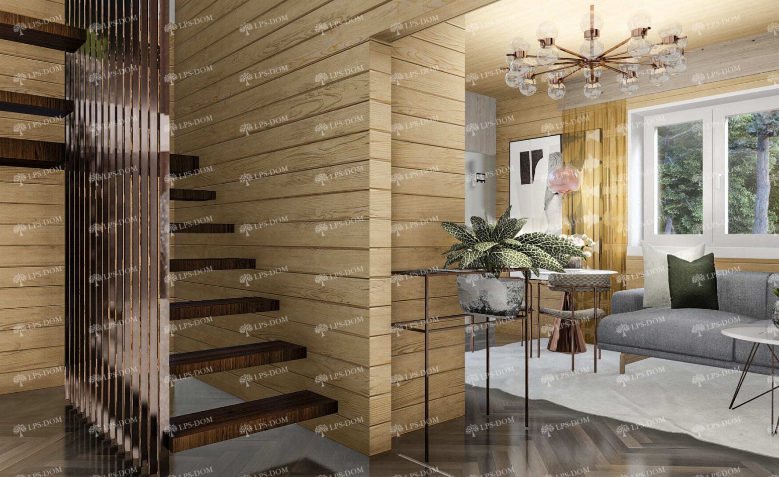 КАРКАСНЫЙ ДОМ ИСТР фото интерьера 4