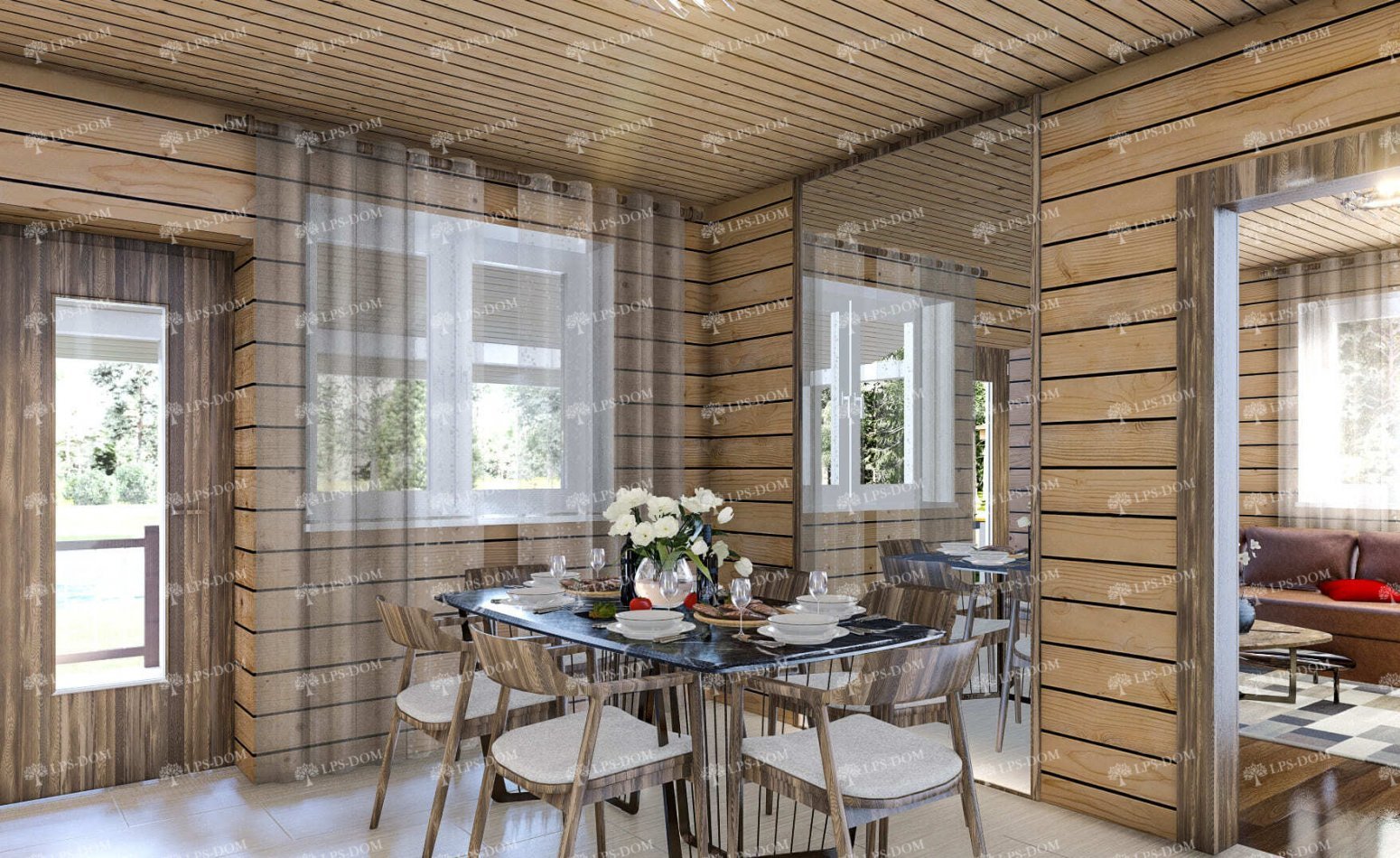 КАРКАСНЫЙ ДОМ БИЛЬБАО фото интерьера 5