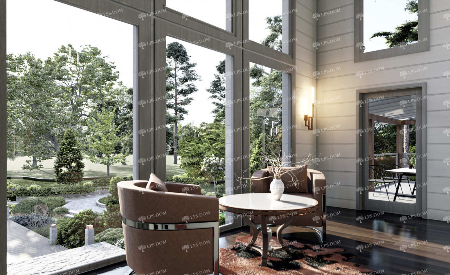 ДОМ ИЗ КЛЕЕНОГО БРУСА БРАНДЕНБУРГ фото интерьера 4