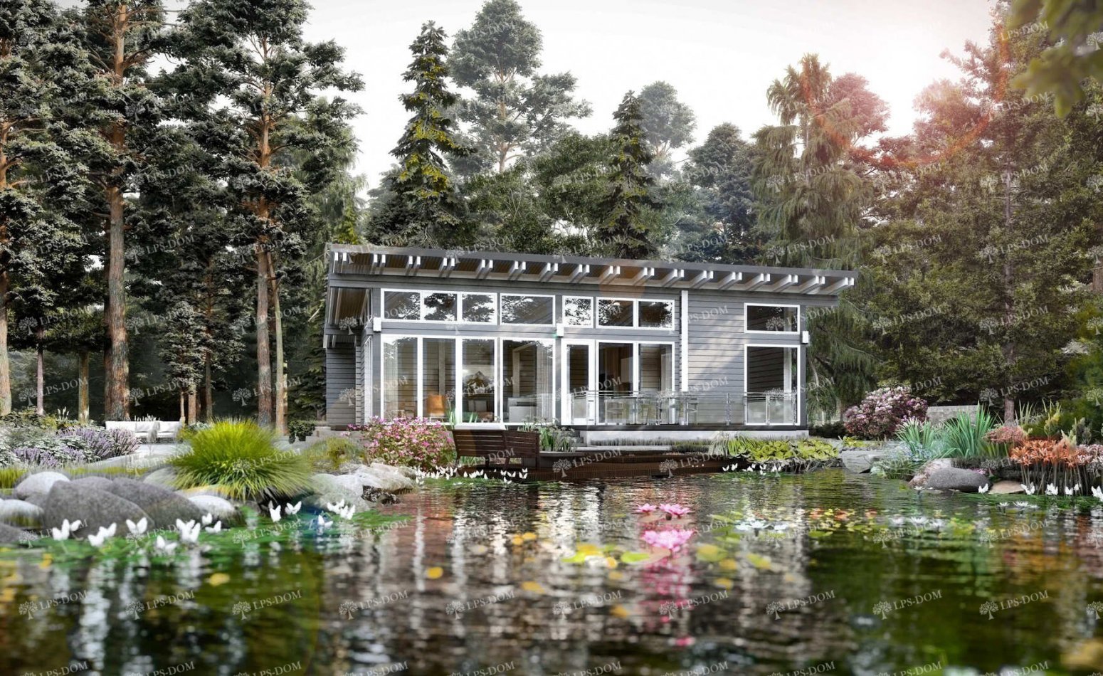 ПРОЕКТ ДОМА ИЗ КЛЕЕНОГО БРУСА ЛЕСТЕР фото 2