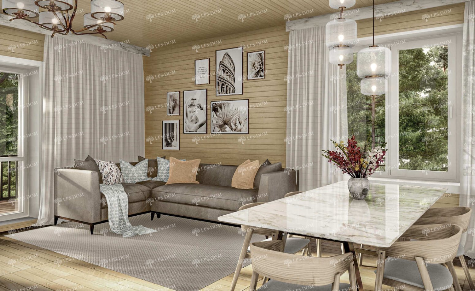 КАРКАСНЫЙ ДОМ КИОТО фото интерьера 11