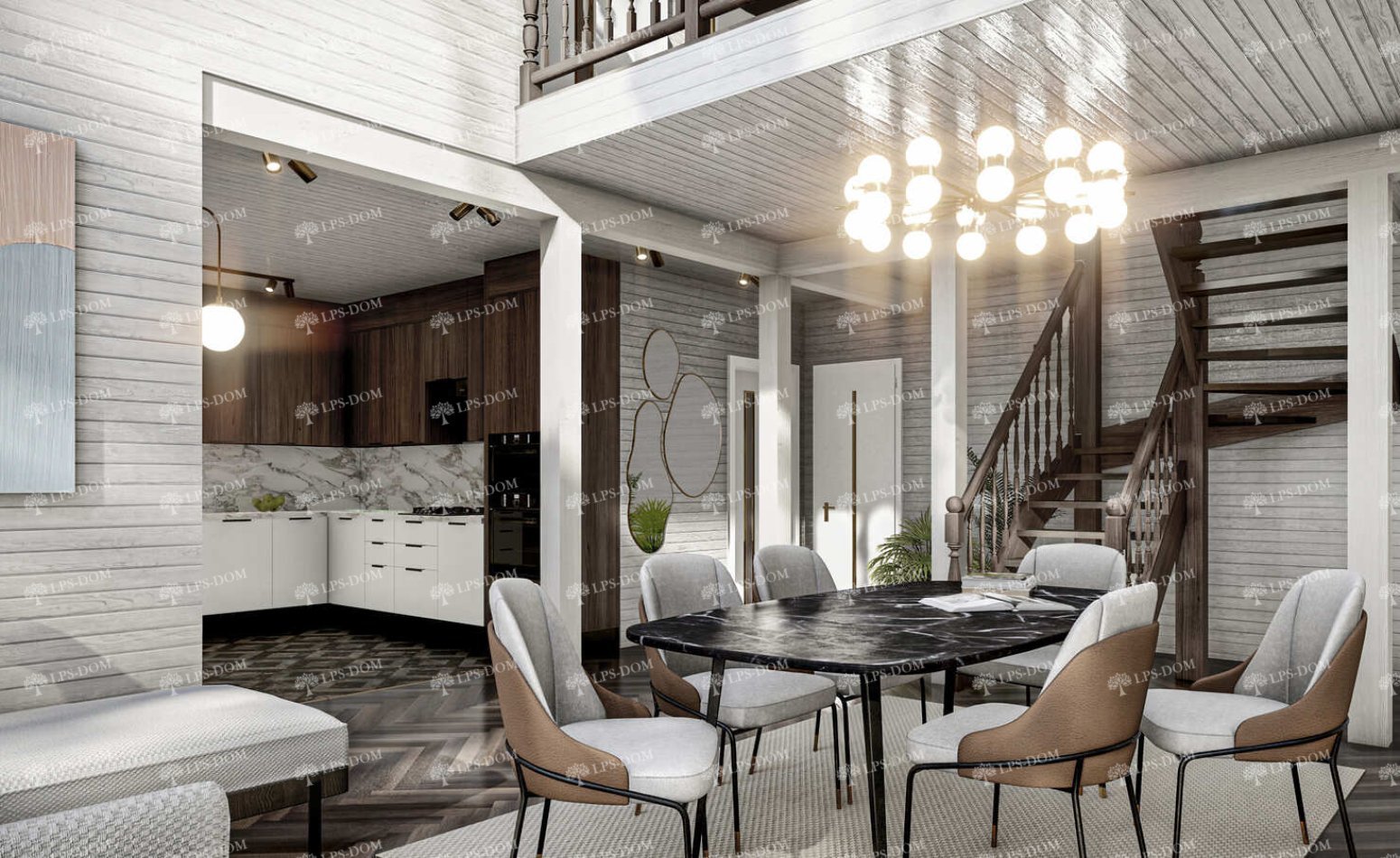 КАРКАСНЫЙ ДОМ КЕМПАР фото интерьера 7