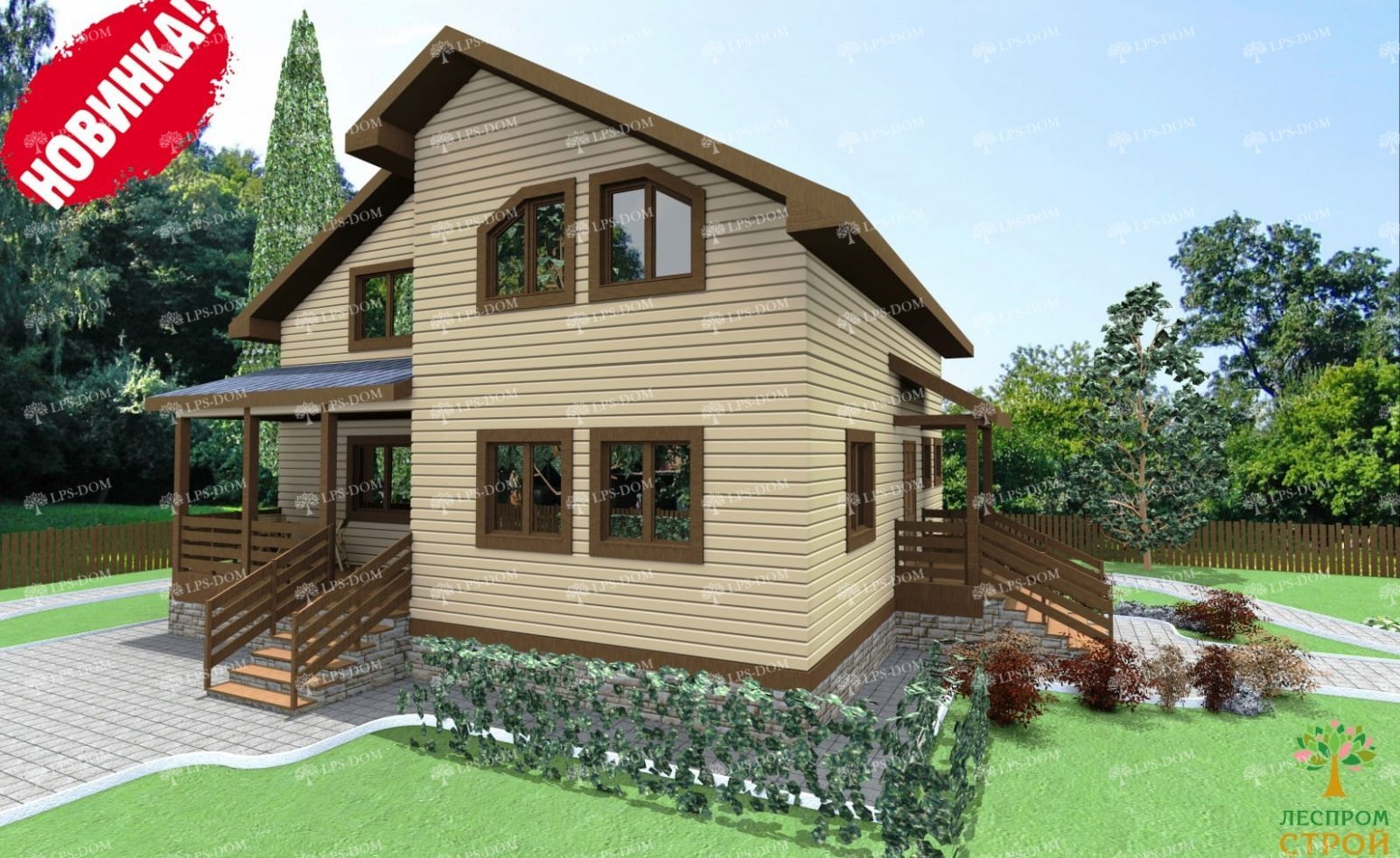 ПРОЕКТ ДОМА ИЗ ПРОФИЛИРОВАННОГО БРУСА ДОБРЫНЯ фото 2