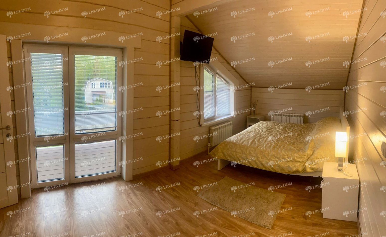 ДОМ ИЗ КЛЕЕНОГО БРУСА С УЧАСТКОМ У ЛЕСА С БАССЕЙНОМ фото интерьера 10