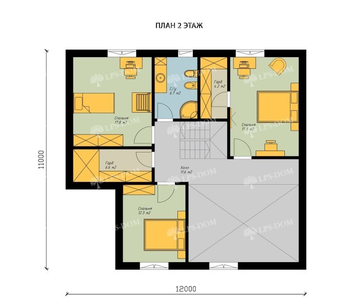 КАРКАСНЫЙ ДОМ ЗАЛЬЦБУРГ планировка 2