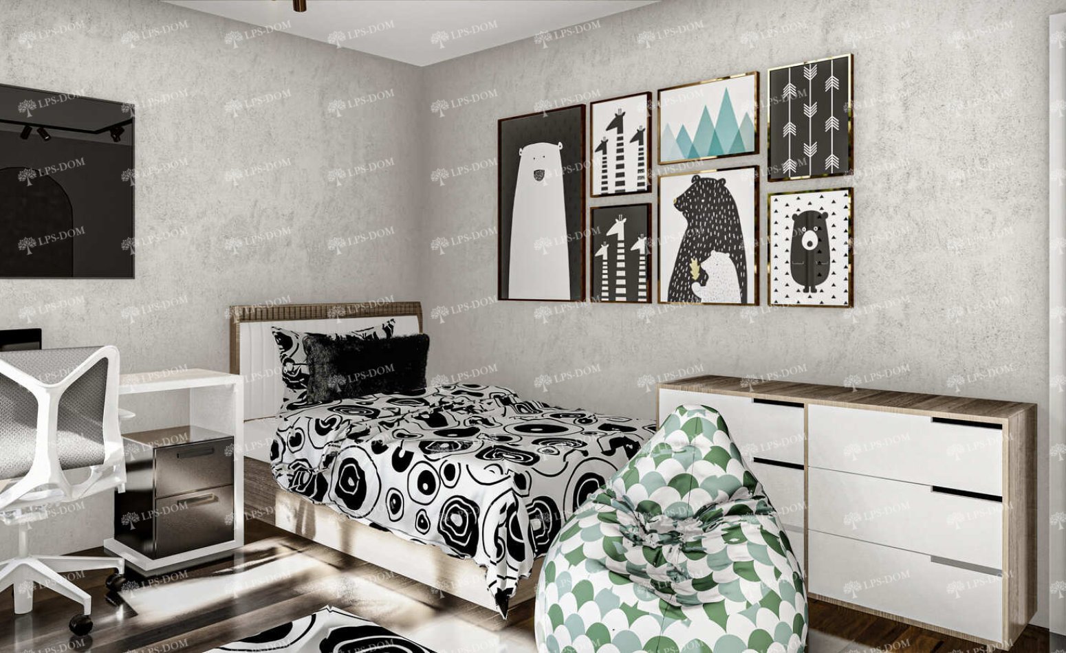 КАРКАСНЫЙ ДОМ ВИЧЕНЗА фото интерьера 8