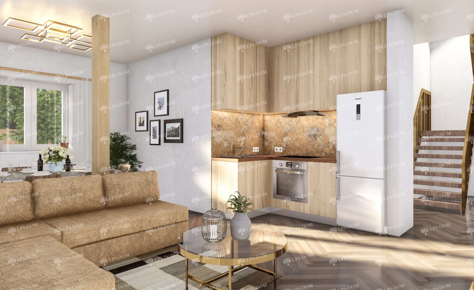 КАРКАСНЫЙ ДОМ ФУКУОКО фото интерьера 5