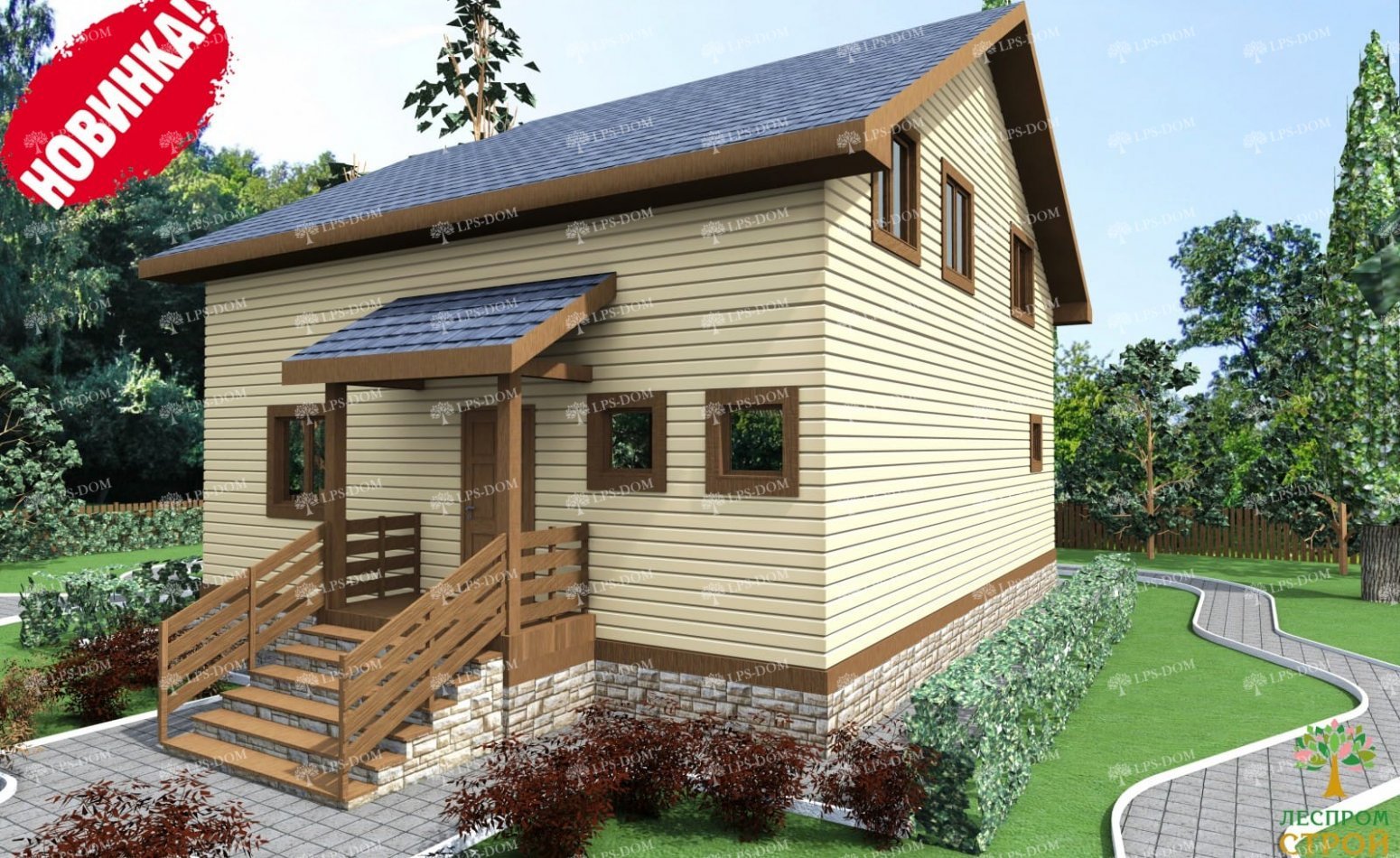 ПРОЕКТ ДОМА ИЗ ПРОФИЛИРОВАННОГО БРУСА ДОБРЫНЯ фото 3