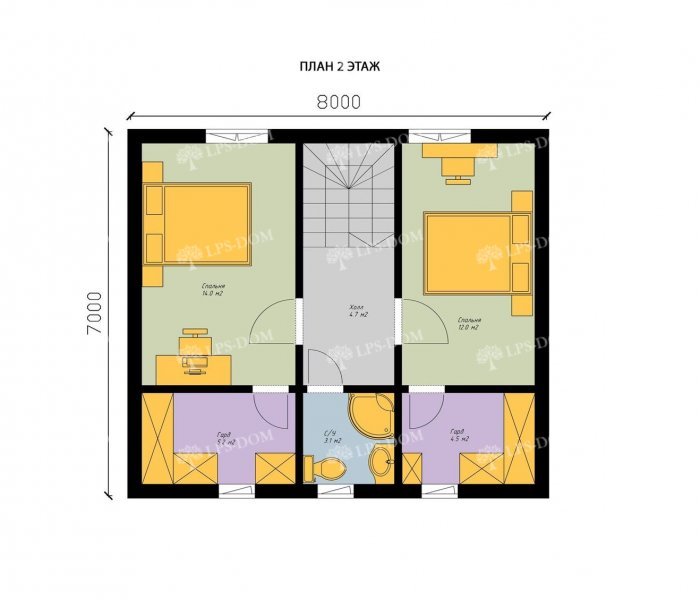 КАРКАСНЫЙ ДОМ БОНДИ планировка 4