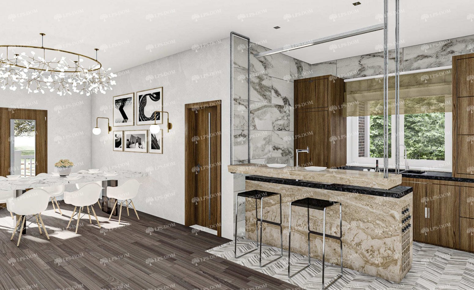 КАРКАСНЫЙ ДОМ ГАП фото интерьера 17