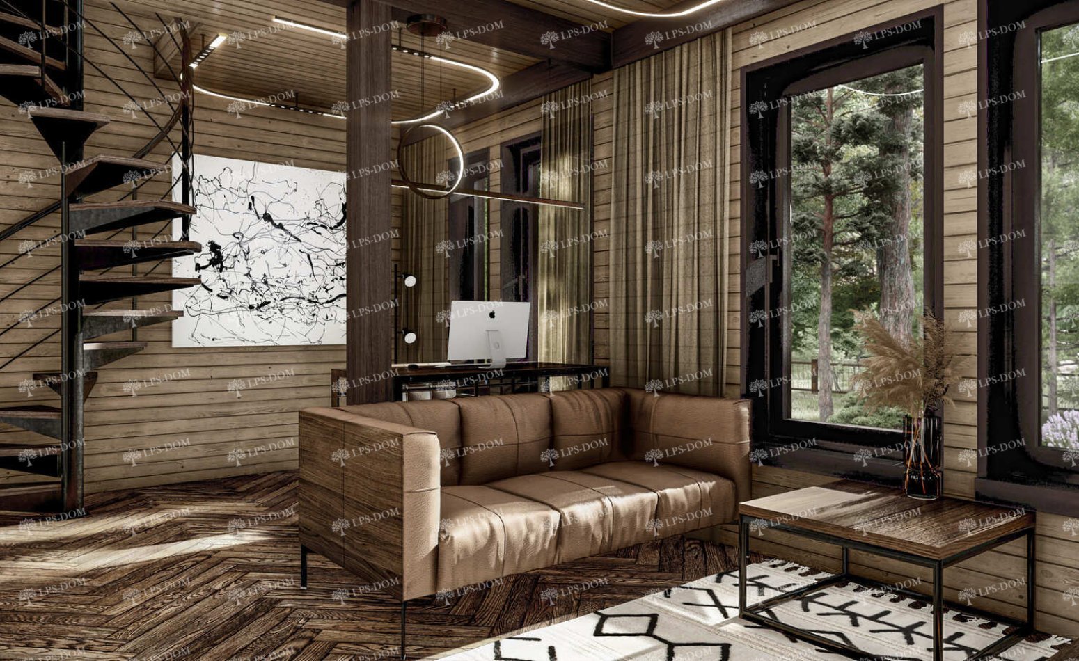 КАРКАСНЫЙ ДОМ КРОЛИ фото интерьера 5