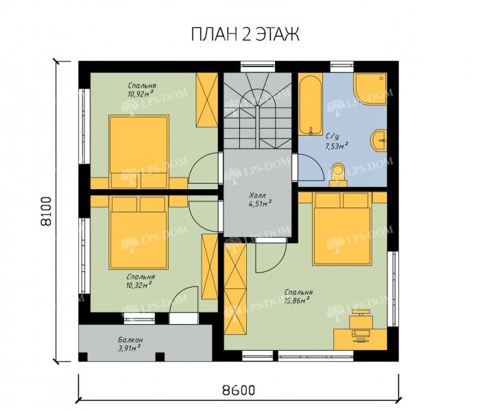 КАРКАСНЫЙ ДОМ ЛУГАНО планировка 2
