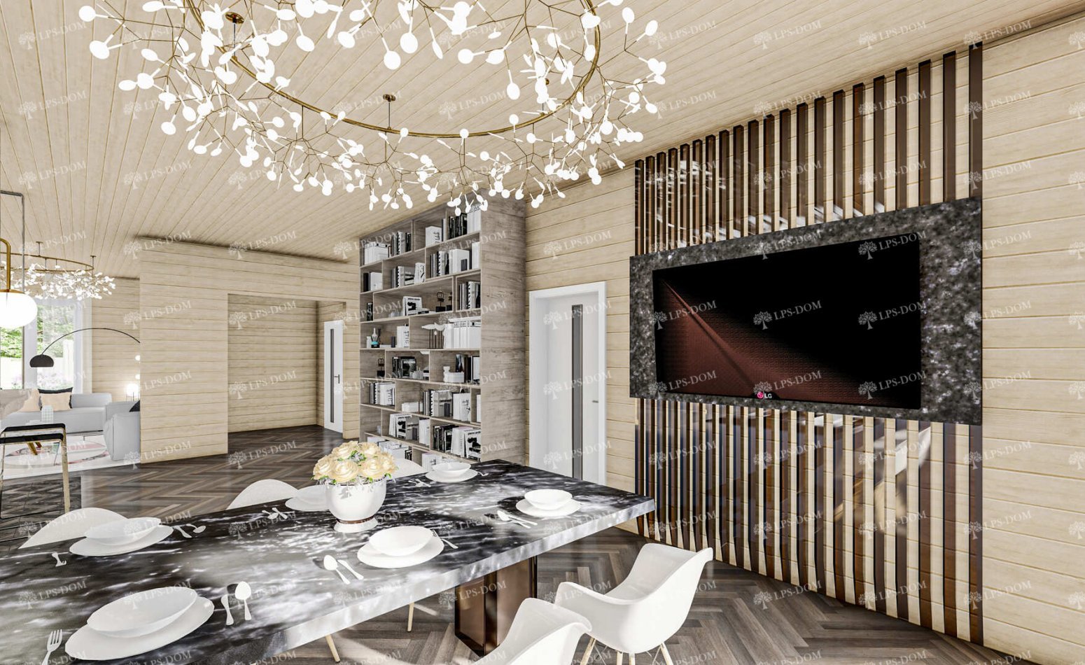 КАРКАСНЫЙ ДОМ ГАП фото интерьера 15