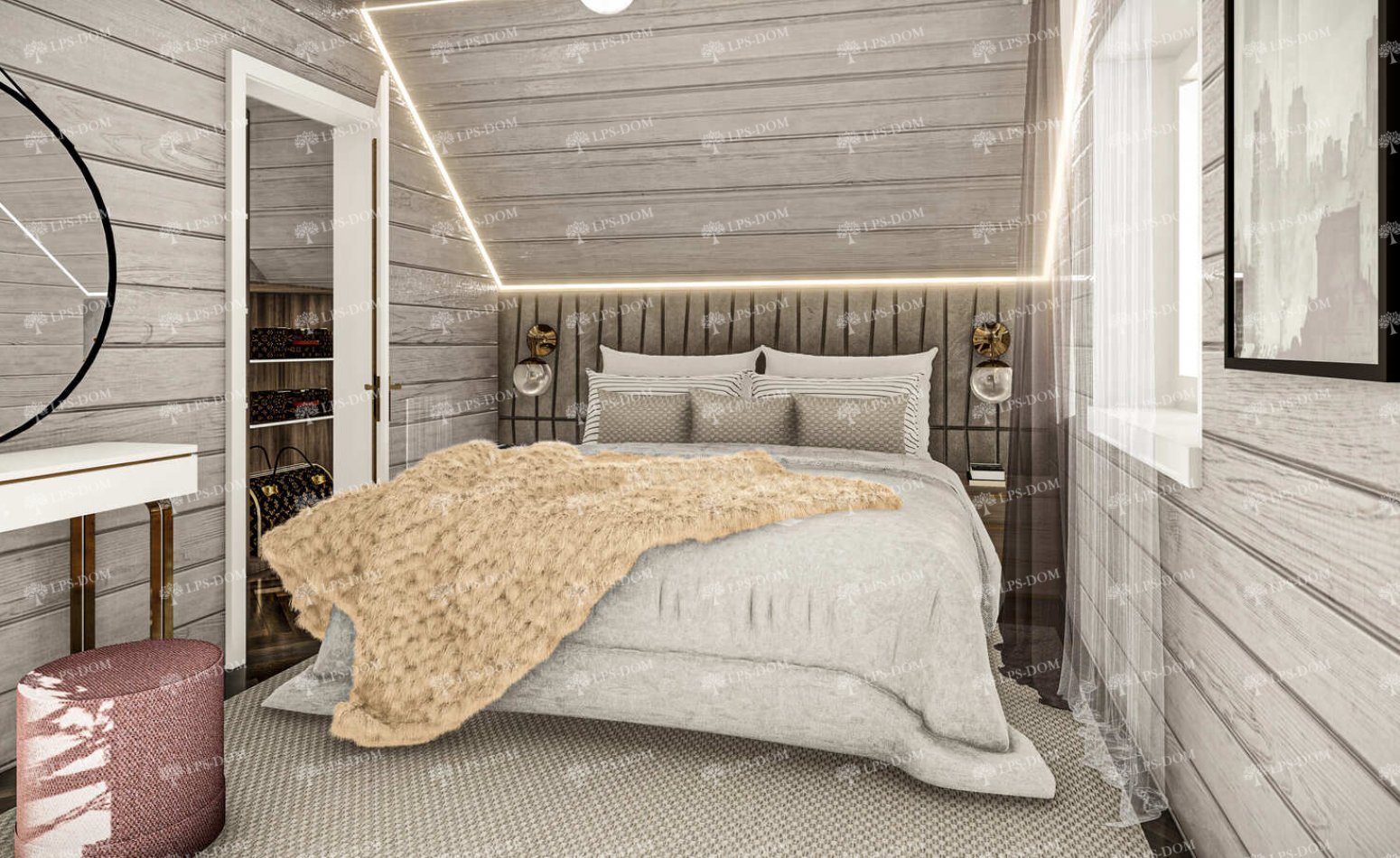 КАРКАСНЫЙ ДОМ ПРИВЕРНО фото интерьера 3