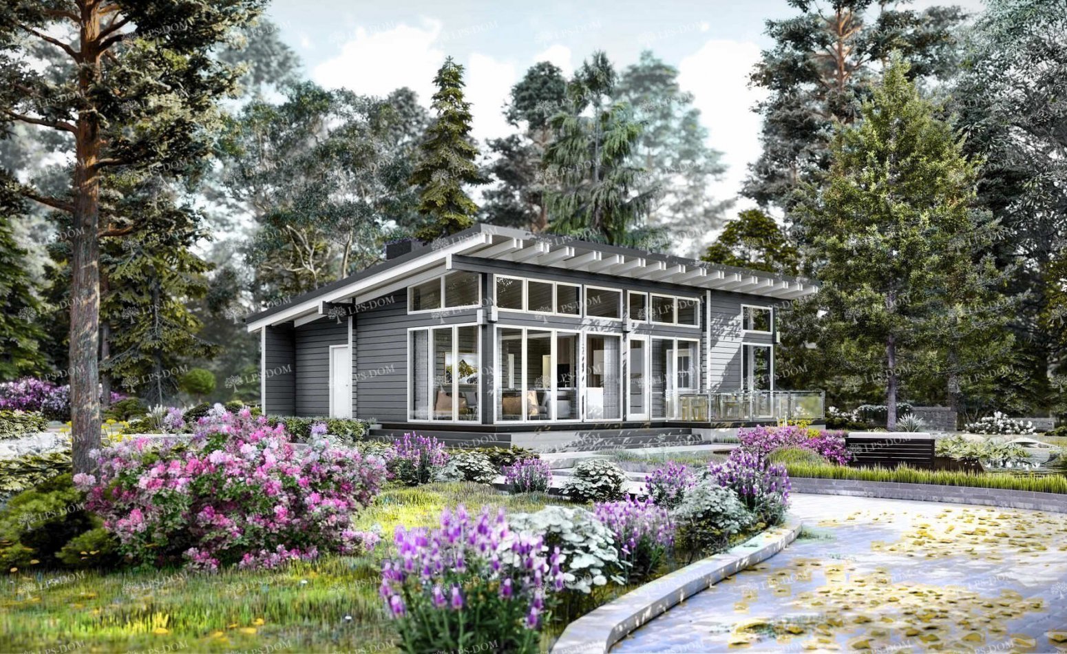 ПРОЕКТ ДОМА ИЗ КЛЕЕНОГО БРУСА ЛЕСТЕР фото 6