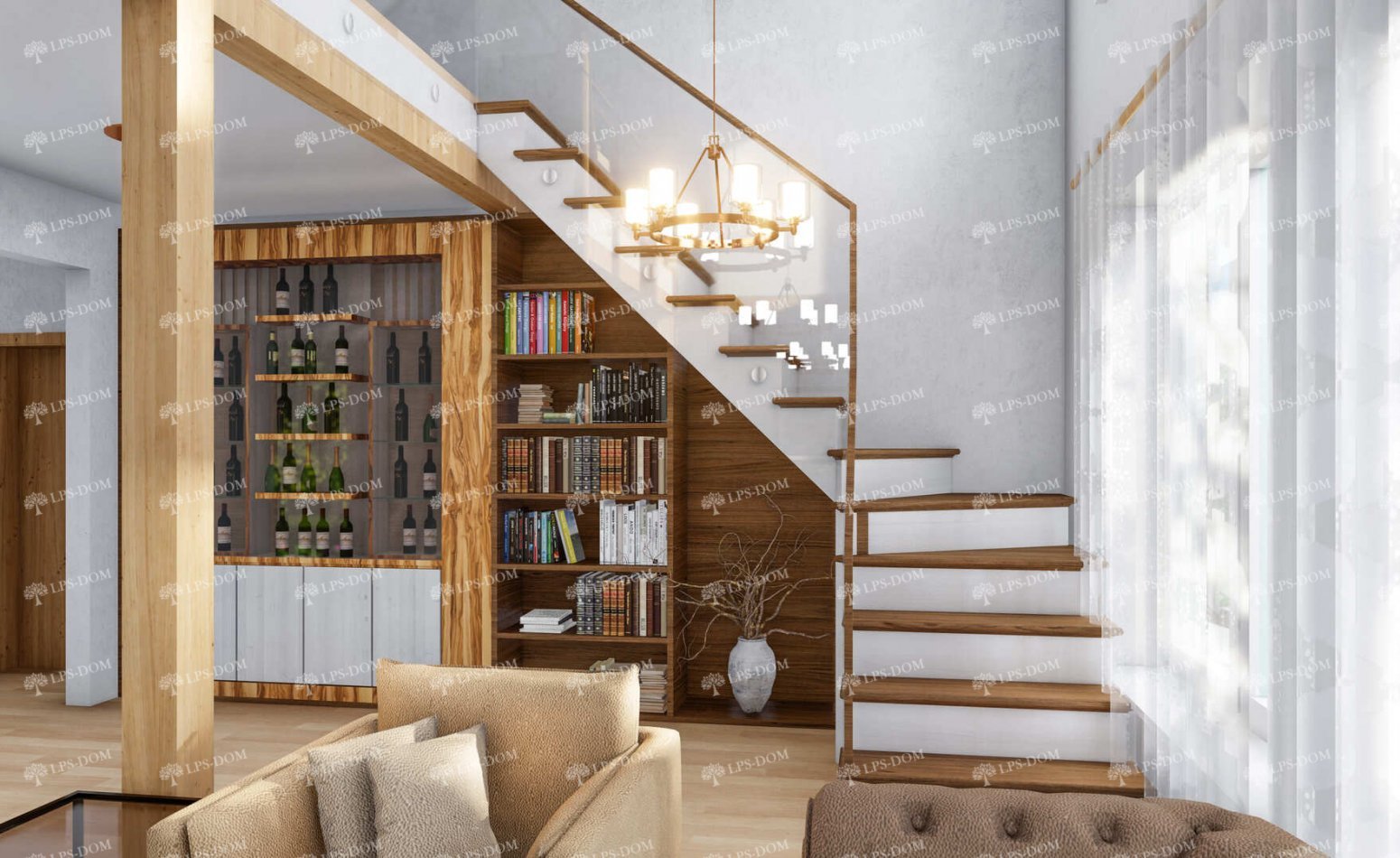 КАРКАСНЫЙ ДОМ ИОКОГАМА фото интерьера 6