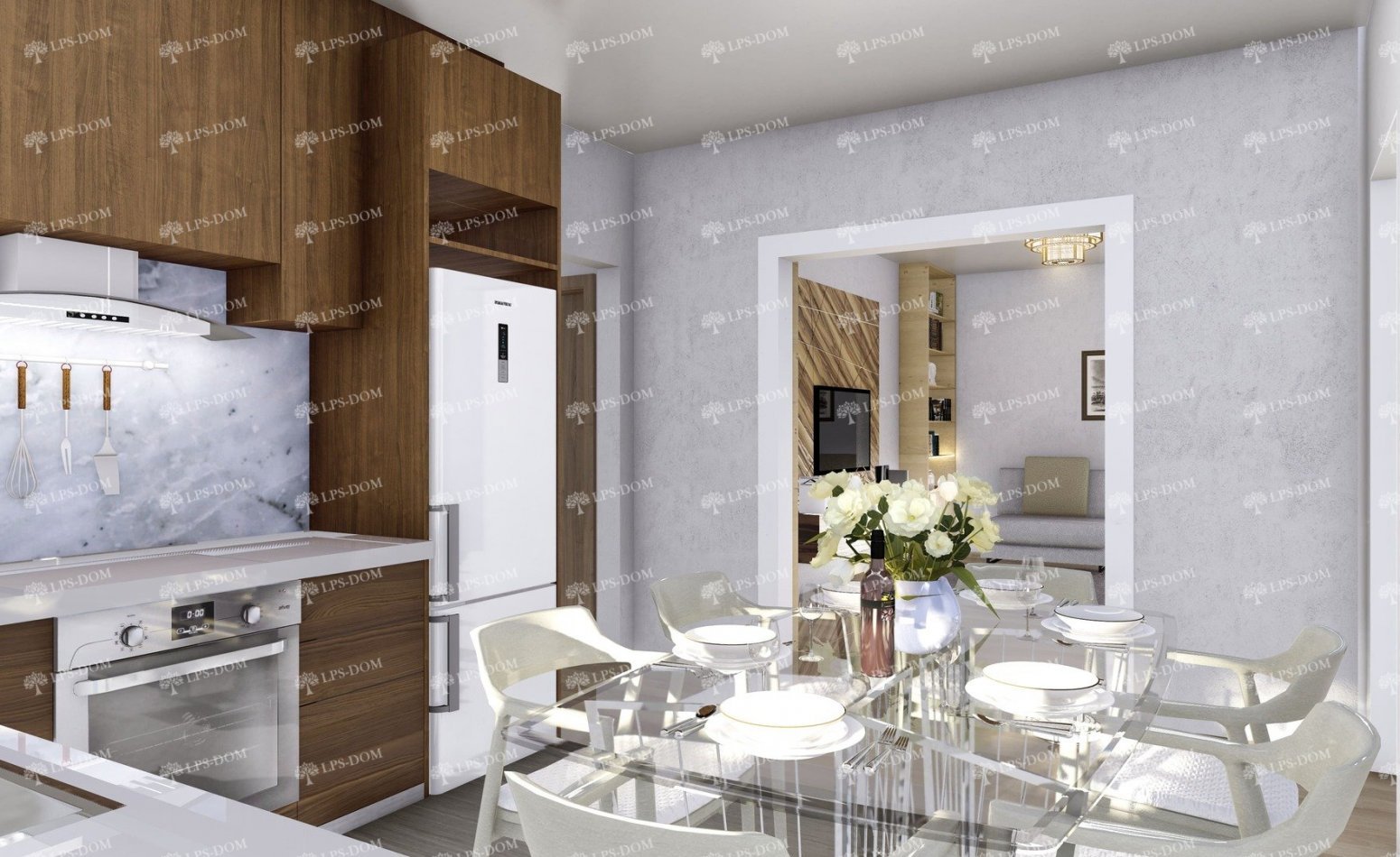 КАРКАСНЫЙ ДОМ КАГОСИМО фото интерьера 3