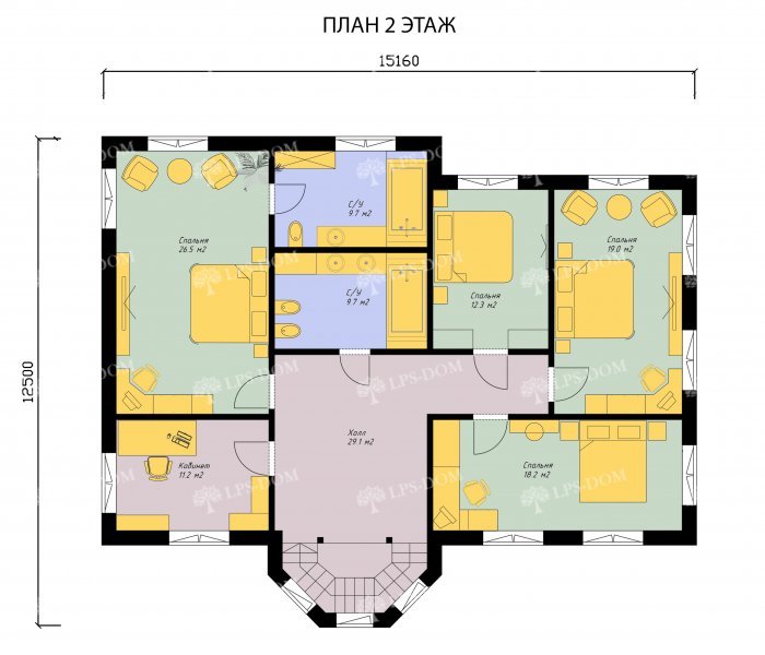 КАРКАСНЫЙ ДОМ БОЛИВИЯ планировка 2
