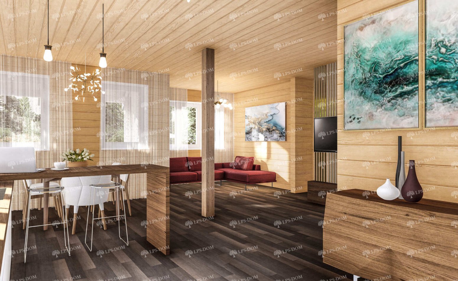 КАРКАСНЫЙ ДОМ АНДАЛУСИЯ фото интерьера 10