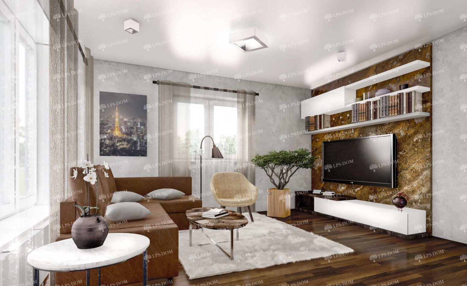 КАРКАСНЫЙ ДОМ КИРКИНЕС фото интерьера 18