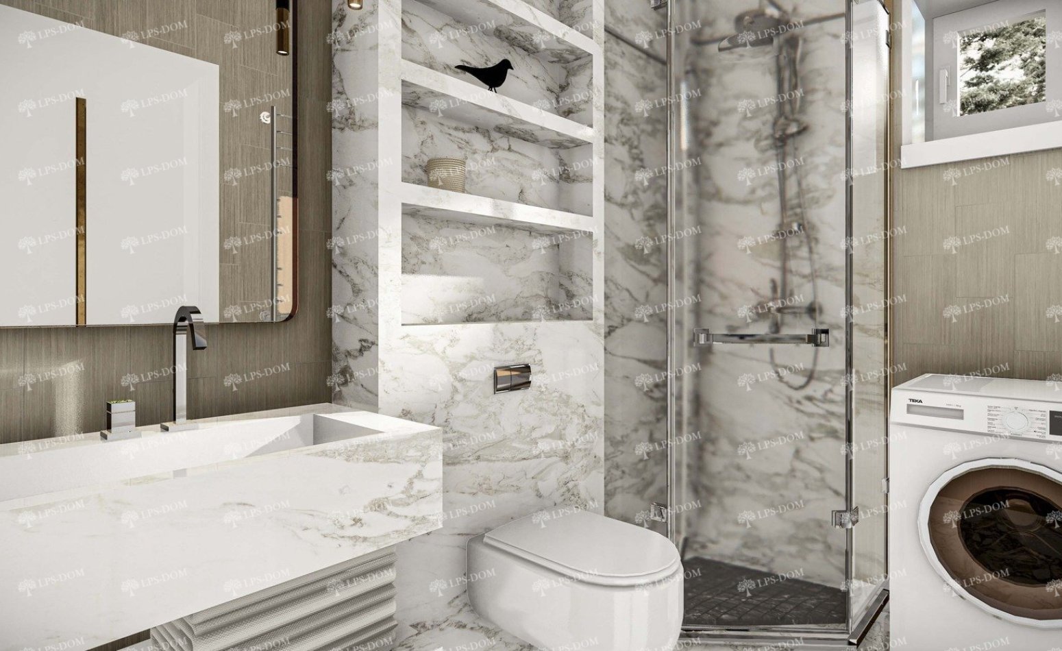 КАРКАСНЫЙ ДОМ ПАРМА фото интерьера 11