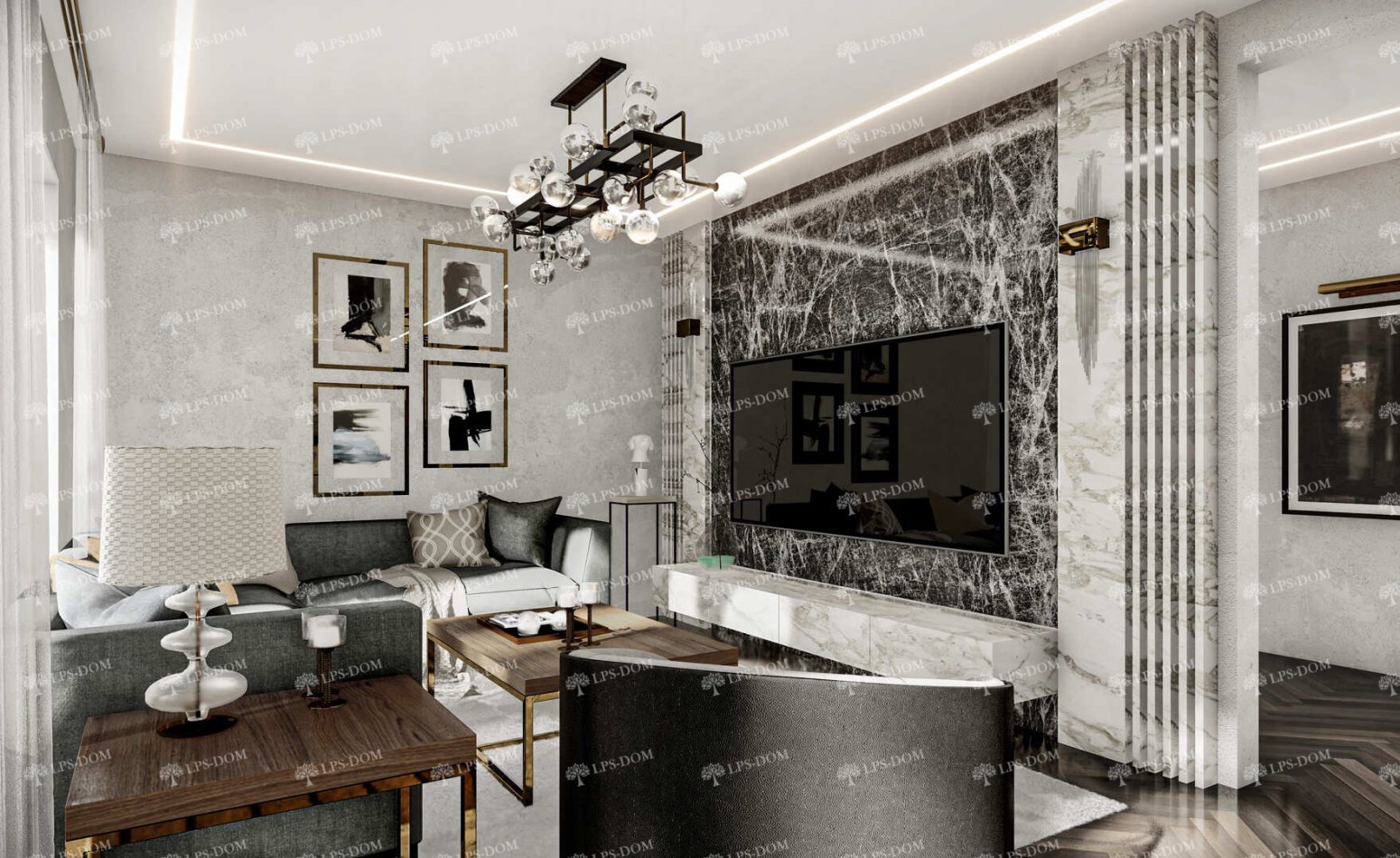 КАРКАСНЫЙ ДОМ БЕРЛИНГТОН фото интерьера 3