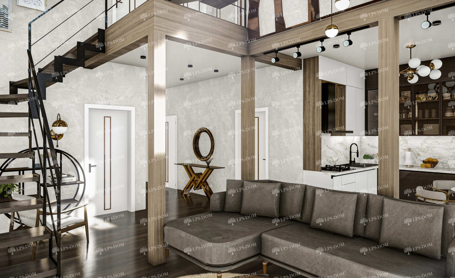 КАРКАСНЫЙ ДОМ ГЛАЗГО фото интерьера 3