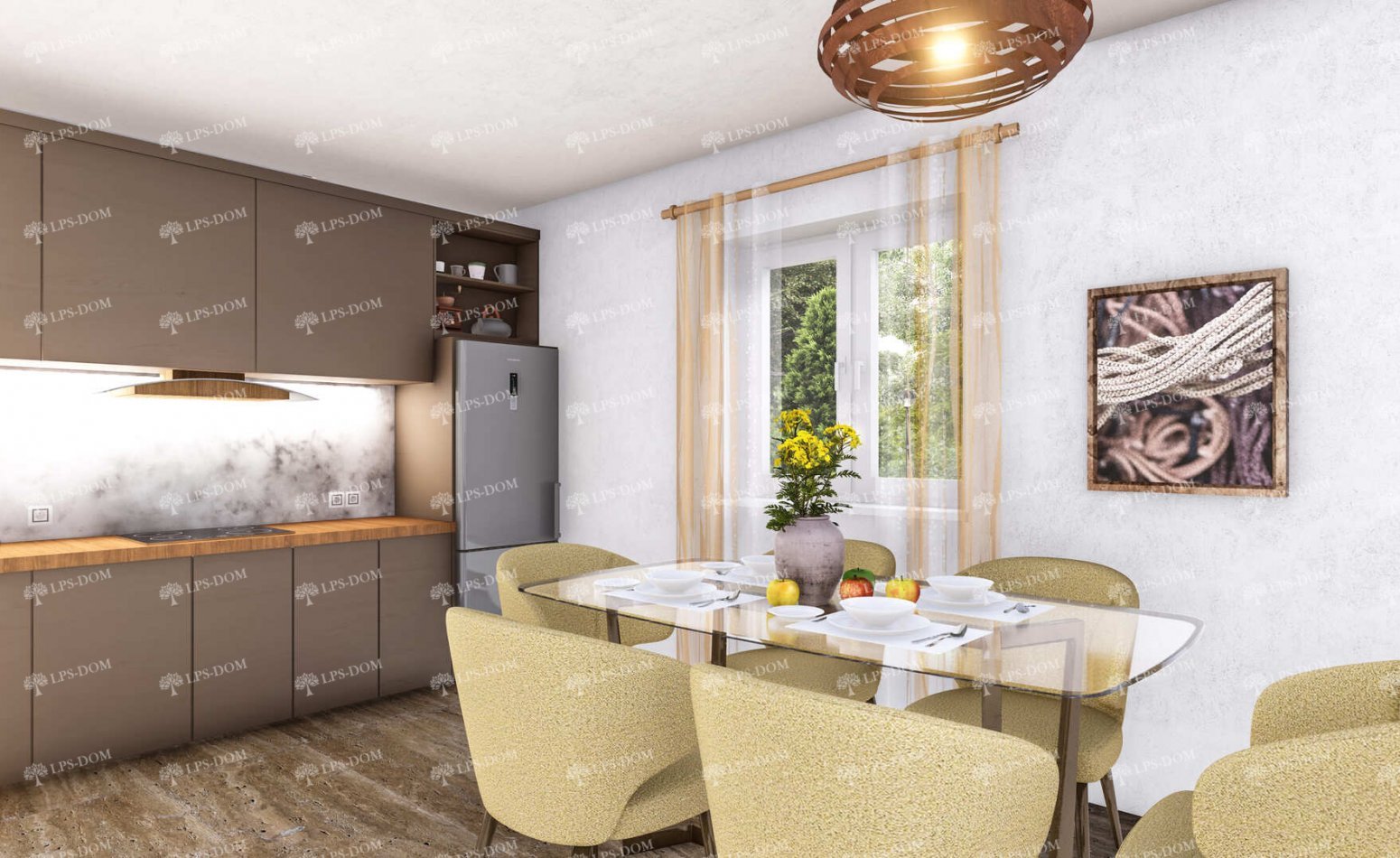 КАРКАСНЫЙ ДОМ МИТО фото интерьера 4