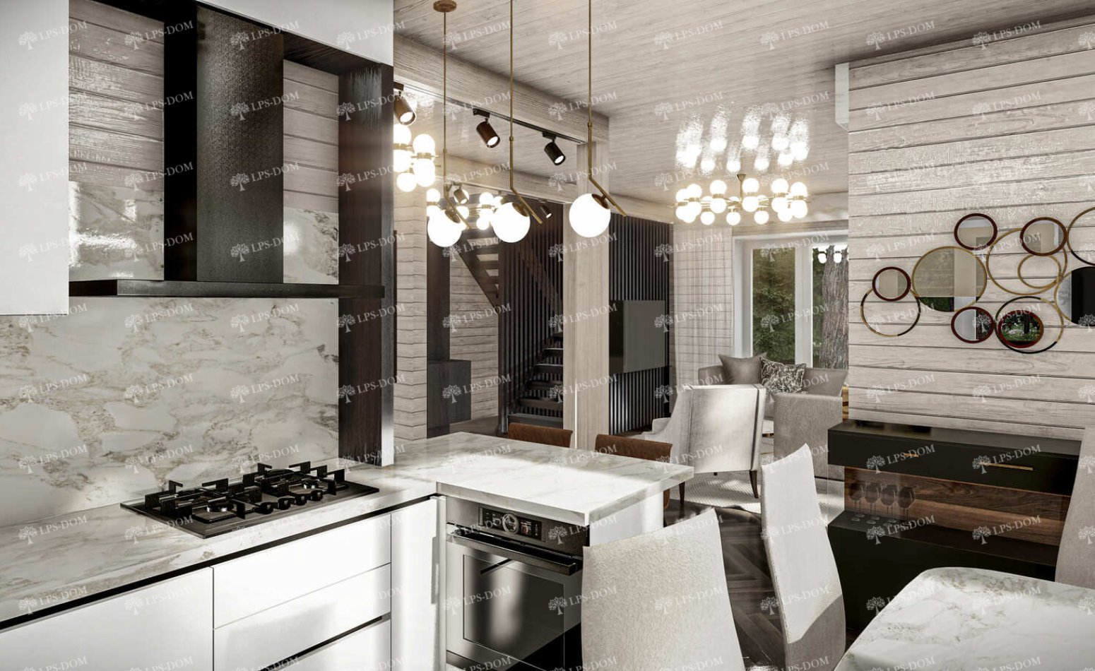 КАРКАСНЫЙ ДОМ ДЕЧИН фото интерьера 11