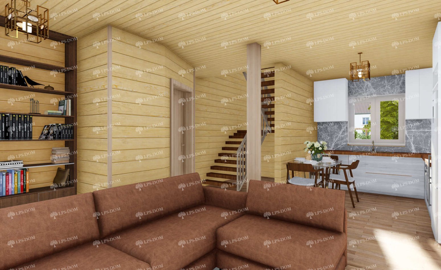 КАРКАСНЫЙ ДОМ АКАСИ фото интерьера 5