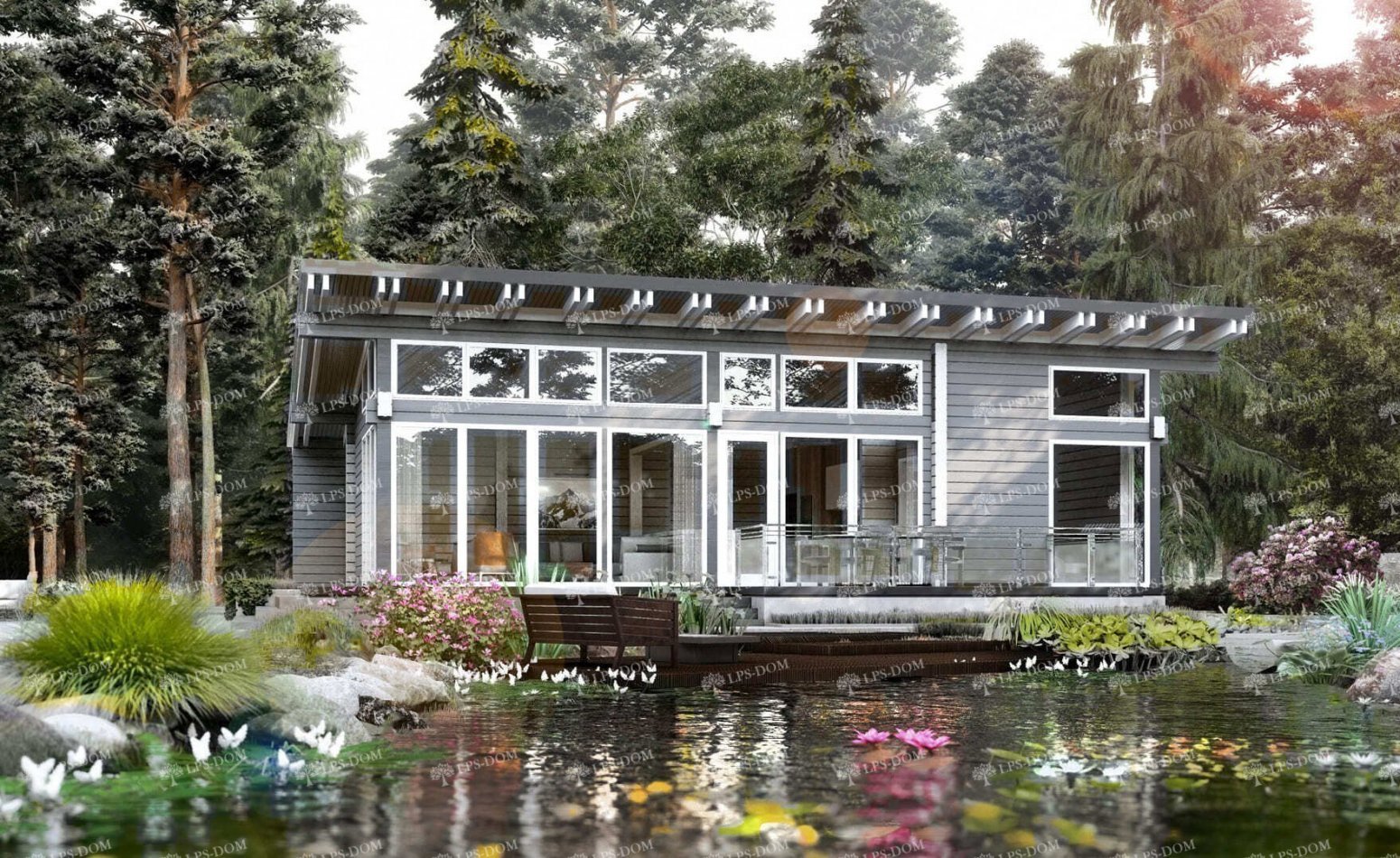 ПРОЕКТ ДОМА ИЗ КЛЕЕНОГО БРУСА ЛЕСТЕР фото 4