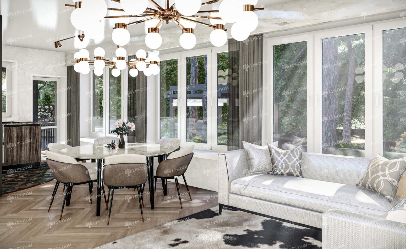 КАРКАСНЫЙ ДОМ БРЕШИА фото интерьера 6