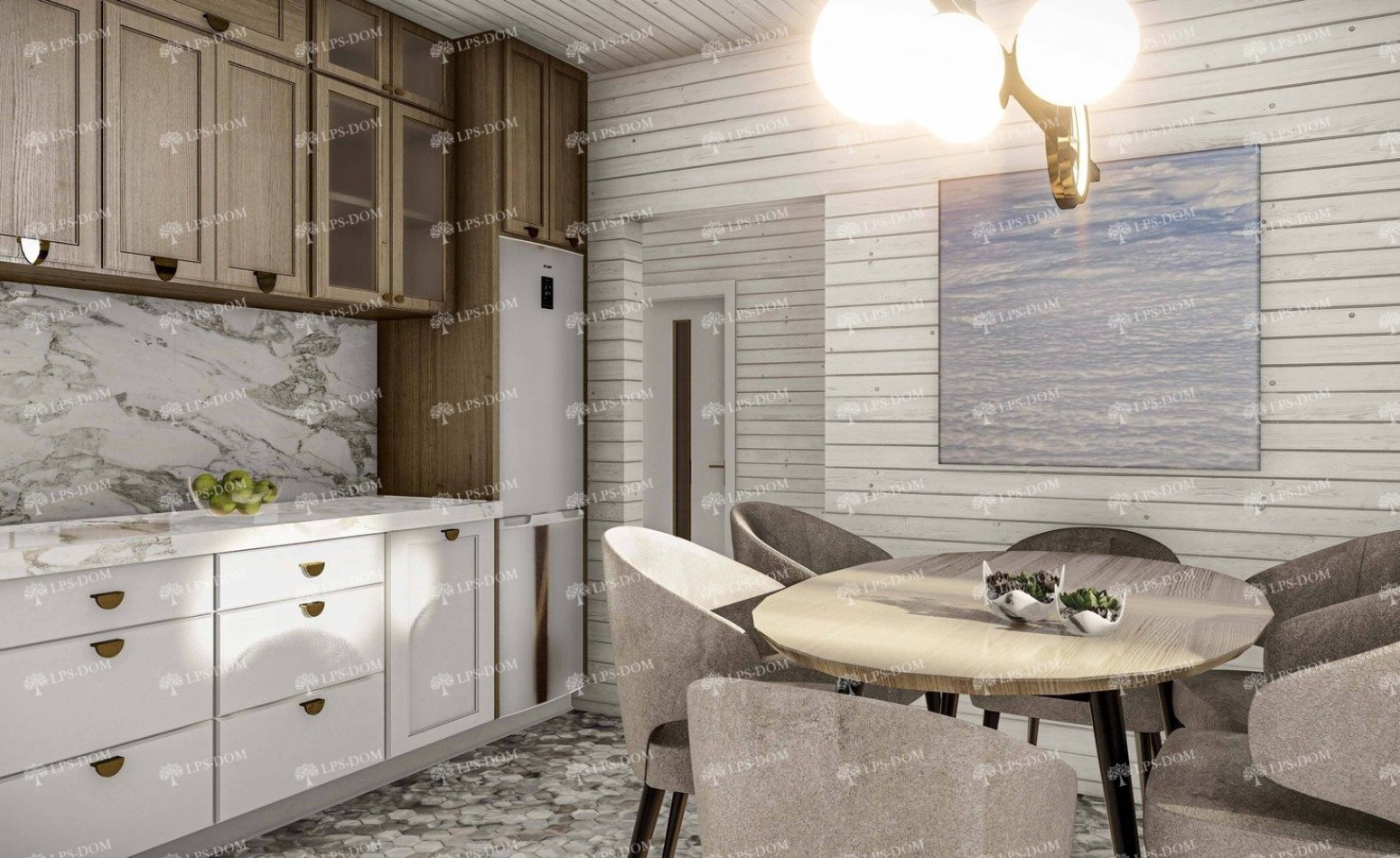 КАРКАСНЫЙ ДОМ ЭРКЕЛИН фото интерьера 12