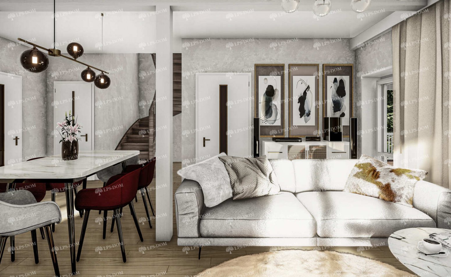 КАРКАСНЫЙ ДОМ ПРИВЕРНО фото интерьера 6